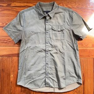 John Varvatos short sleeve fatigue shirt